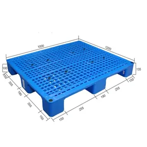 저렴한 가격 vented 유형 바닥 스태킹 사용 플라스틱 팔레트 9 다리