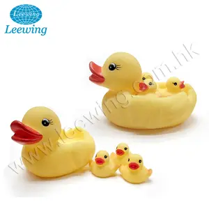 Ensemble de jouets de bain en forme de canard, bébé famille d'accessoires de salle de bains