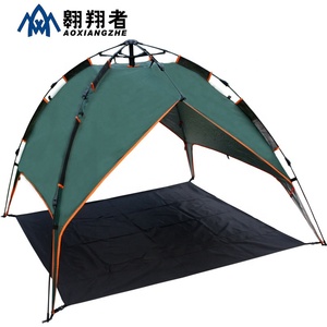 Vendita calda tenda da campeggio automatica a 3 stagioni leggera per uscite di 2 secondi a forma di quadrato verde a doppio strato per 3 persone - Product Image 4