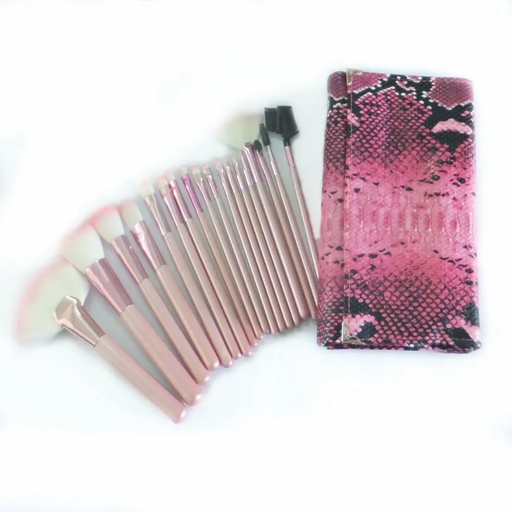 Fashional personnalisation 18 pièces maquillage brosse ensemble fondation poudre blush lèvres fard à paupières brosse