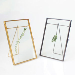 Moldura de vidro flutuante para fotos, moldura de vidro simples 4x6 polegadas para mesa de casamento - Product Image 6