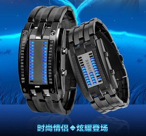 Binary led watch unique design 5ATM water resistant unisex custom watches - Product Image 3
