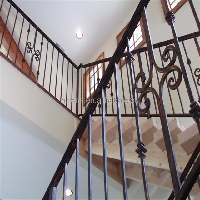 Межкомнатные кованые железные лестничные перила/Декоративные интерьерные лестничные перила