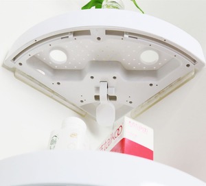 BNcompany doppi livelli per magici scaffali monostrato di plastica con TPR aspirazione per bagno angolo di stoccaggio