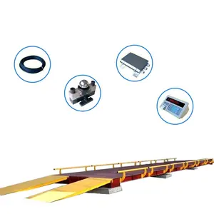 100ตันรถบรรทุกชั่งน้ำหนักเครื่องโรงงานใช้รถบรรทุก Weighbridge