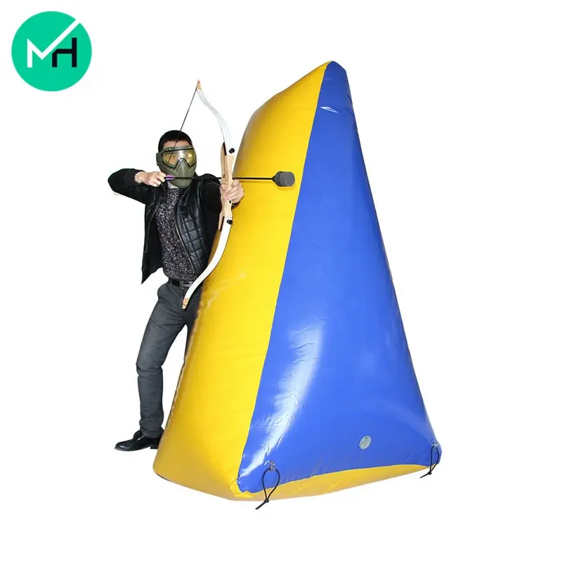 गर्म बिक्री उच्च गुणवत्ता आउटडोर के लिए सस्ते inflatable पेंटबॉल बाधा वयस्क