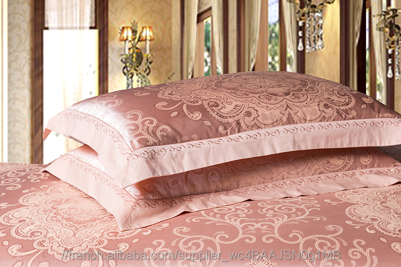 Accueil Bonbons 100% Coton Rouge Roses Double Drap de Lit avec 2 Oreiller Couvre BS458