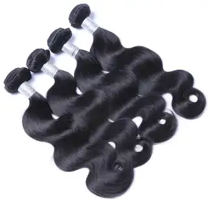 LINDAL Bán Buôn Cao Qualtity Giá Rẻ 100% Tóc Thật 9A Remy Phần Mở Rộng Body Nước Weave Bó