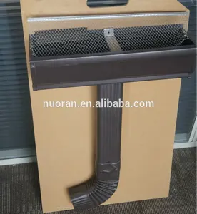 Konstruksi Real Estate Logam Bahan Bangunan Hijau Atap Rumah Drainase Air Hujan Sistem Saluran Air Aluminium Rain Gutter