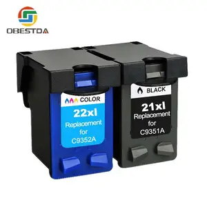 21XL 22XL Substituição de Recarga de Cartuchos de Tinta para hp 21 22 XL para Deskjet 3910 3920 3930 3940 D1311 D1320 D1330 D1341