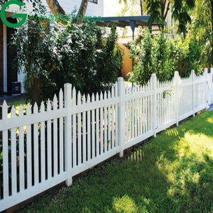 Trắng PVC <span class=keywords><strong>picket</strong></span> hàng rào nhựa hàng rào vườn với nắp phẳng <span class=keywords><strong>4</strong></span> hoặc 5 "bài Vinyl hàng rào - Product Image 4