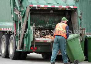 240 litros al aire libre verde plástico reciclado <span class=keywords><strong>calle</strong></span> barato bote de basura - Product Image 2