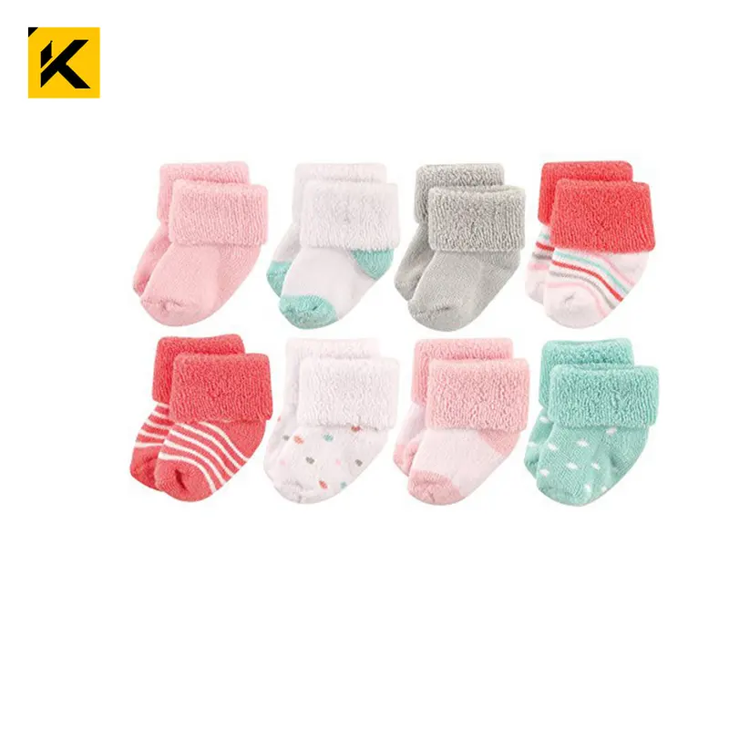 KT1-A1228 del bambino calzini di spugna del bambino di spessore invernali calzini di spugna calzini gemelli