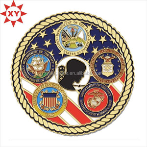 Fornitore della cina rotondo di metallo sfida coin per l'articolo di promozione - Product Image 1