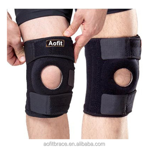 Regolabile In Neoprene Supporto del Ginocchio Brace con Supporto di Base Open Patella Stabilizzatore Rotula Per Allenamento