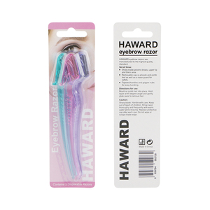 <span class=keywords><strong>Rasoir</strong></span> pour le visage Pack de 3 compteurs Lame en acier inoxydable avec filet de sécurité <span class=keywords><strong>Rasoir</strong></span> pour <span class=keywords><strong>sourcils</strong></span> Utilisation par les femmes - Product Image 1