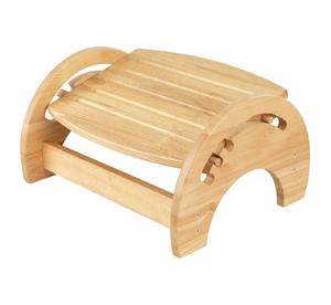 Bamboo <strong>Adjustable</strong> Nursing Foot Stool Home and Office <strong>Footrest</strong> - Product Image 1