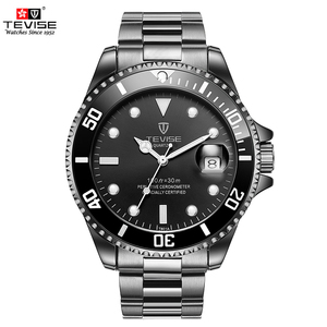 TEVISE 801-montre de luxe pour hommes, grand cadran en acier inoxydable, Date d'affaires, montre à Quartz de grande marque - Product Image 6