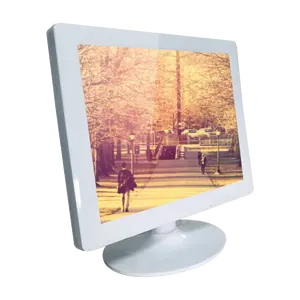 white frame square lcd monitor 15 inch for laptop