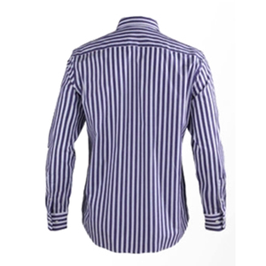 100% de manga larga de algodón de patrón de <span class=keywords><strong>rayas</strong></span> de los hombres de negocios <span class=keywords><strong>camisa</strong></span> - Product Image 2