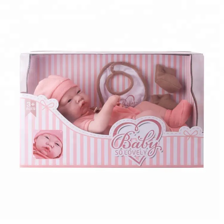 High Quality Vinyl Body Newborn Baby Doll Lovely Realistic Reborn Baby Doll