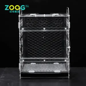 Promotional cheap rectangle beautiful acrylic bird cages for sale