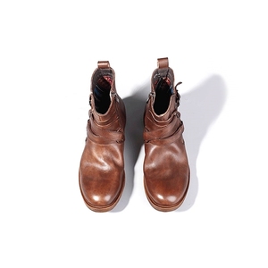 Leather <strong>Boots</strong> <strong>Men</strong> Comfortable Soft Coffee and <strong>Black</strong> Vintage Shoes Genuine Leather <strong>Men</strong> <strong>Boots</strong> - Product Image 5