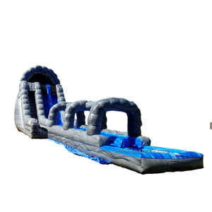 Chine Grands toboggans gonflables Double toboggan toboggan gonflable avec piscine pour terrain <span class=keywords><strong>de</strong></span> jeu extérieur - Product Image 3