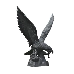 大型户外青铜鹰雕像金属动物雕塑花园装饰