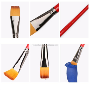 Professionnel À Tête Plate Acrylique Peinture <span class=keywords><strong>Pinceaux</strong></span> <span class=keywords><strong>Aquarelle</strong></span> <span class=keywords><strong>Pinceaux</strong></span> D'artiste À Vendre - Product Image 2