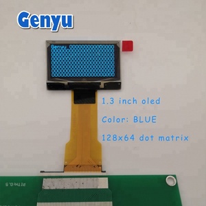 Écran lcd <span class=keywords><strong>oled</strong></span> 128x64 1.3 <span class=keywords><strong>pouces</strong></span>, 30 broches, Type fermeture éclair, couleur bleue, Mono, 128x64 - Product Image 2