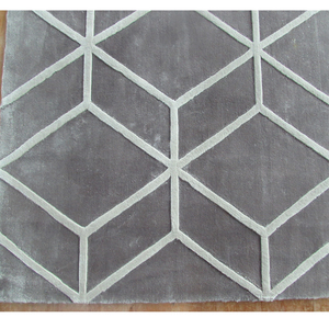 Multi-Cut Mucchio Viscosa Di Bambù Geometrica <span class=keywords><strong>Tappeto</strong></span> <span class=keywords><strong>Tappeto</strong></span> - Product Image 5