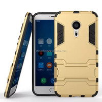 Zırh telefon kılıfı Meizu MX5 MX6 Pro 6 Meizu M3S M5S mini Meizu U10/U20 Standı Tutucu Kılıf