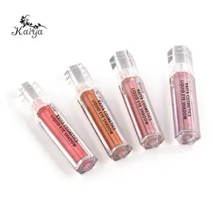 Oem brilhante vegan olhos maquiagem, cor metálica, etiqueta privada, glitter, líquido, sombra, longa duração, alta pigmento, cintilador