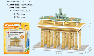 Trẻ Em Khuyến Mại Đồ Chơi Tự Làm Nổi Tiếng Xây Dựng 3D Câu Đố Câu Đố Giấy - Product Image 3