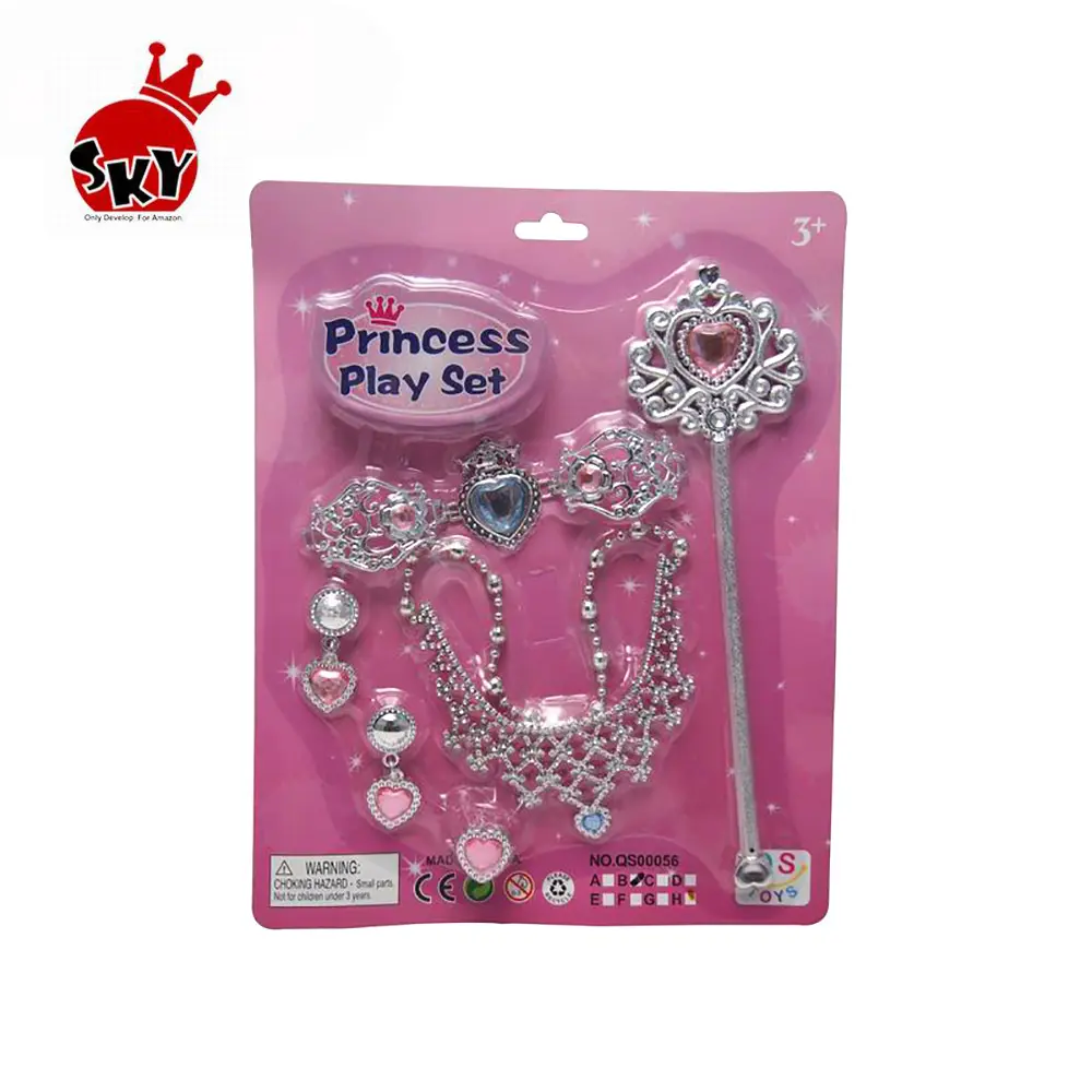 !Princess Pretend Jewelry Toy Girls Dress Up Play Set Included Necklaces Rings Earrings and Bracelets Toys girls princess toys