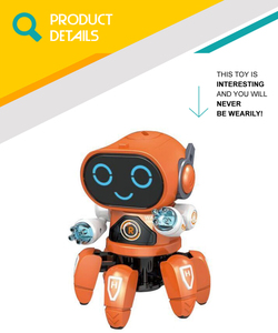 <span class=keywords><strong>Robot</strong></span> lumineux intelligent pour enfants, avec batterie, pour musique, nouveau, vente en gros, - Product Image 2