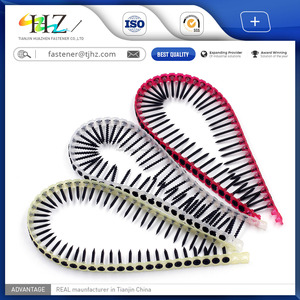 La fábrica suministra directamente M4.5 C1022 drywall cotejados tornillos con tira de plástico - Product Image 2