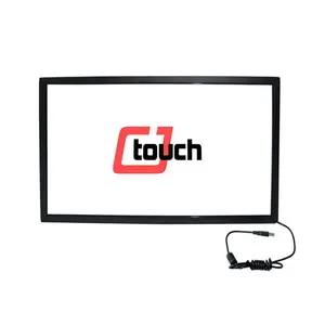 Téléviseurs smart 55 pouces sans cadre 58 pouces infrarouge transparent flexible touche délicieuse écran films feuille tactile Haute Qualité IR Tactile