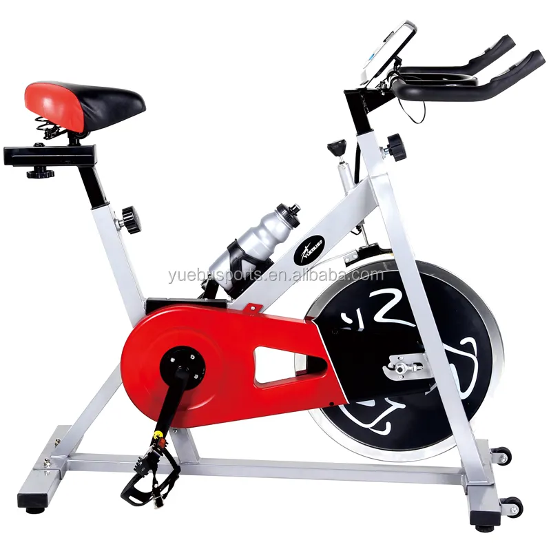Yuebu 스포츠 실내 사이클 트레이너 스핀 자전거 홈 체육관 피트니스 장비 심장 운동 훈련 사이클링 S1000 11kg 플라이휠