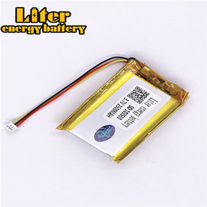 Socket 1.25-3 P 3.7 V 103550 2500 mah ultra slim personalized Rechargeable li-ion batteries lipo battery with wire - Product Image 2