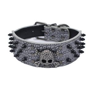 Accessori cani all'ingrosso colori personalizzati cintura cane guinzagli per cani con motivi teschio - Product Image 2