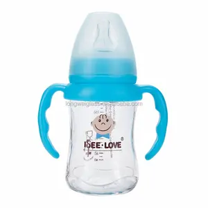 Bpa freie medizinische Ebene Boro silikat Hersteller Baby Glas flasche