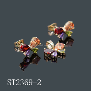 Ensemble de bijoux en plaqué or pour fille, bijou à la mode, design papillon, conception au choix, - Product Image 1
