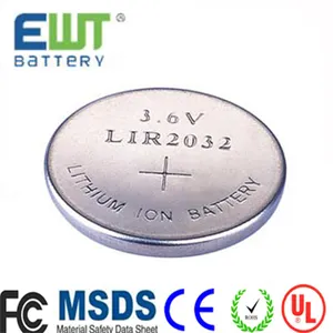 Lithium Có Thể Sạc Lại Pin LIR2450 3.6 V Li-Ion Pin Cell Button Coin LIR 2450