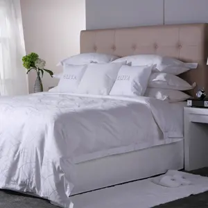 Proveedor de China, sábanas de hotel de algodón <span class=keywords><strong>egipcio</strong></span> de <span class=keywords><strong>400</strong></span> <span class=keywords><strong>hilos</strong></span>, sábanas planas, juegos de fundas de edredón - Product Image 1