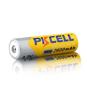 PKCELL Marca 3.7 V Batería De Iones De Litio Recargable 18650 2600 mAh Voltaje Nominal