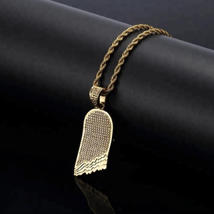 Pabrik Perhiasan Kalung Emas 18K Pria dengan Liontin <span class=keywords><strong>Skateboard</strong></span>