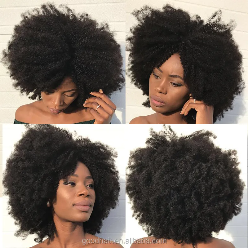 黒人女性のための髪の束のためのインドの髪のラベルで配達現金アフロカーリー安い人毛バンドルオンラインショッピング