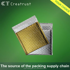 ฟองโฮโลแกรม4X8บรรจุถุงใบปลิว <span class=keywords><strong>Oem</strong></span> Polymailers เมทัลลิคสีทอง Pluriball Mailer ถุงฟองฟอยล์โฮโลแกรมฟอง - Product Image 2